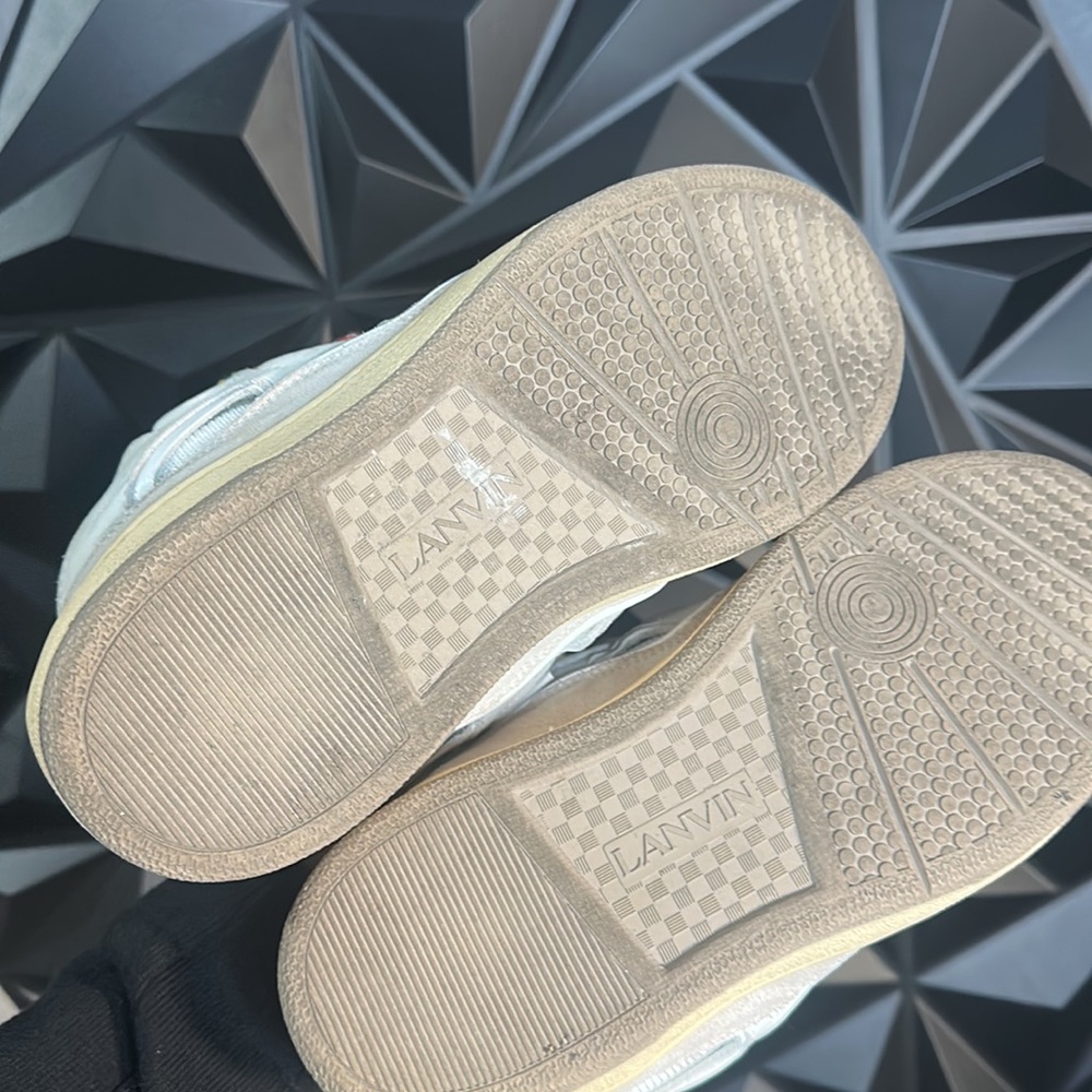 Lanvin Leather Curb Sneakers - Picture 4 of 10